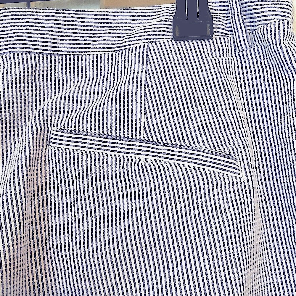 Poetry Blue & White Searsucker pants. 100% cotton in EUC. Great brand. Size 12. - Picture 15 of 15